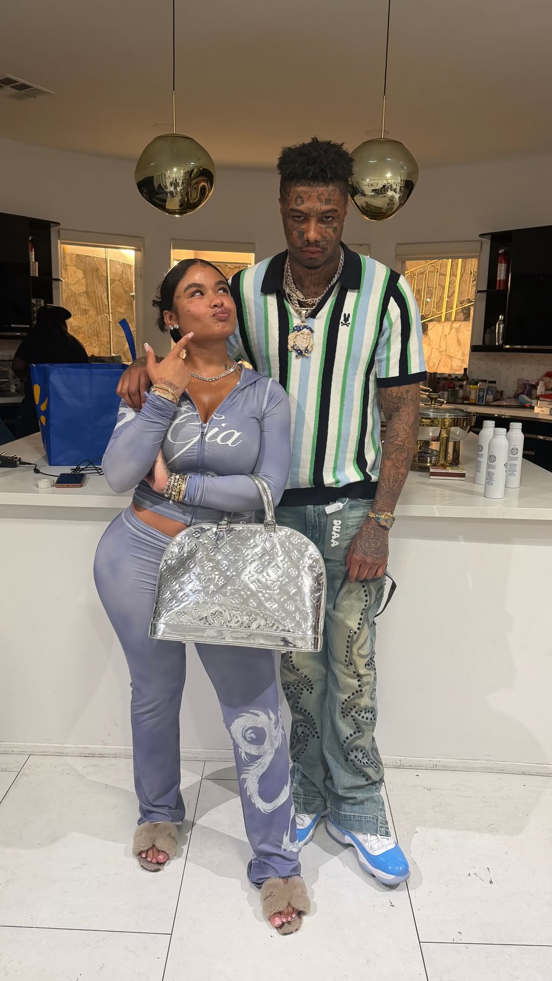Blueface Linked Up With India Love